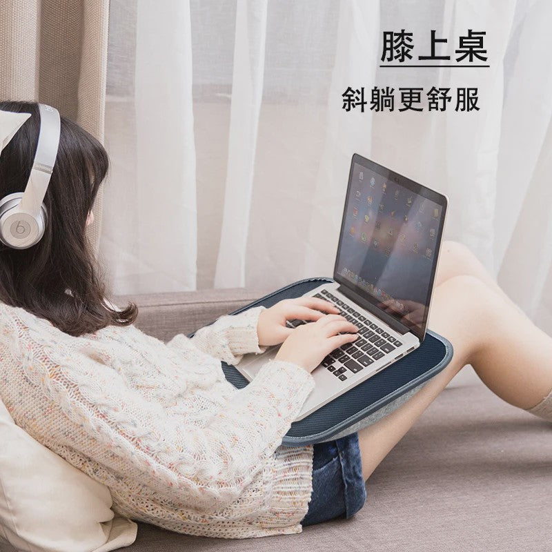 Multifunctioneel Laptop Bureau met Kussen en Schuimdeeltjes - Comfortabel Werken