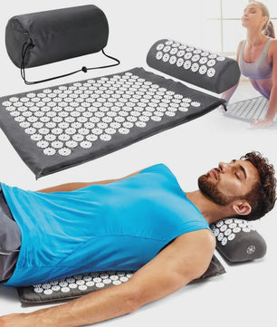 Acupressuur Mat & Kussen Set - Ontspanning en Pijnverlichting voor Rug, Nek en Lichaam