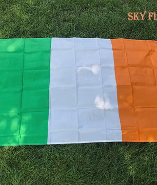 Ierse Vlag 90x150cm Polyester - Groen Wit Oranje
