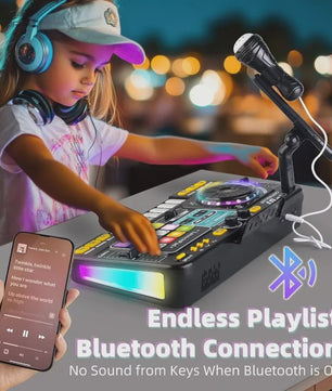 Multifunctionele DJ Mixer Speelgoed voor Kinderen met Bluetooth, Microfoon en Lichteffecten