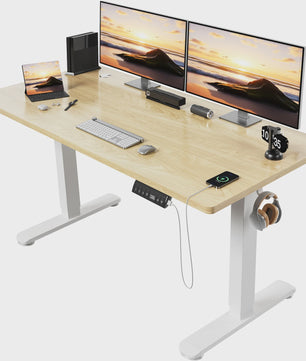 Elektrisch Verstelbaar Bureau 140x70 cm met 3 Geheugenfuncties en USB