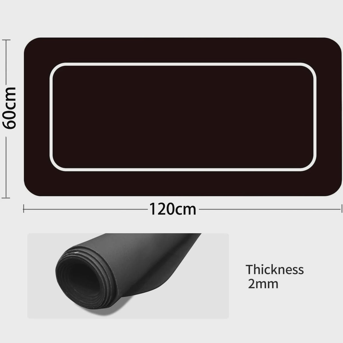 Professionele Poker Tafelmat 120x60cm - Anti-slip Rubber voor Texas Hold'em Partijen