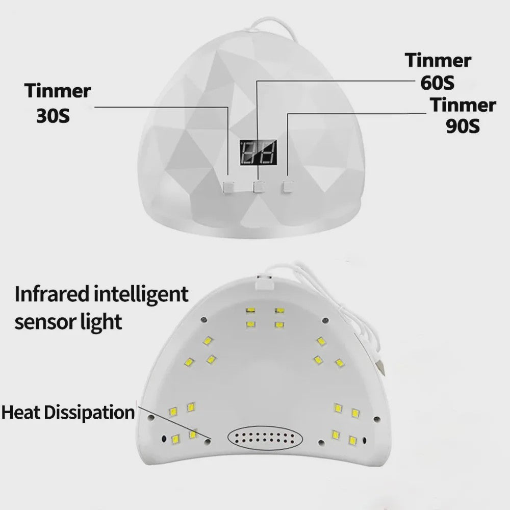 Professionele UV/LED Nageldroger Lamp voor Gel Polish - Snel Drogen Thuis & Salon