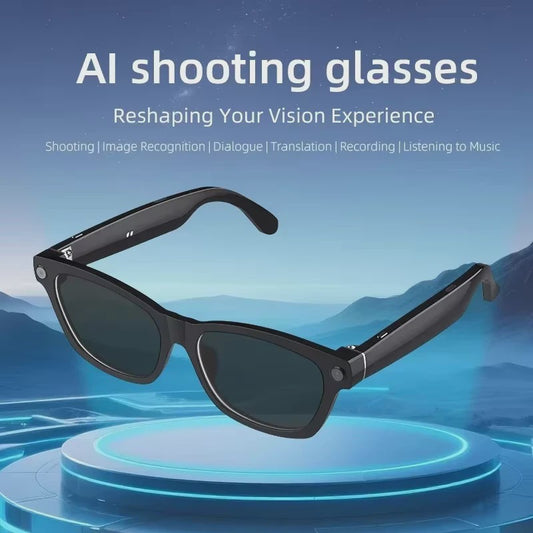 Smart AI Bril met Camera, Vertaling & Bluetooth - Fotografeer & Bel Handsfree