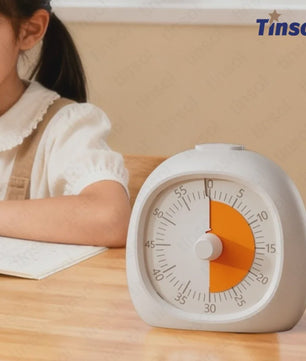 Visuele Timer 60 Minuten - Stille Tijdmanagement Hulp voor Kinderen & Keuken