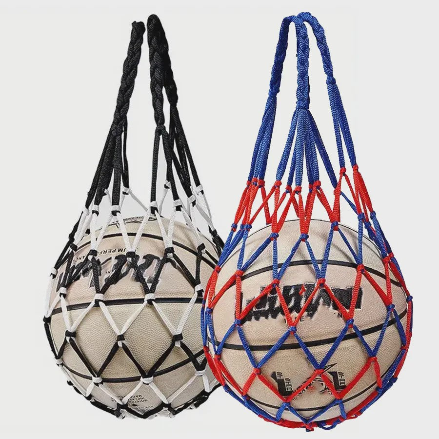 Duurzame Basketbal Net Tas - Sterk Geweven Nylon Opbergnet voor Ballen