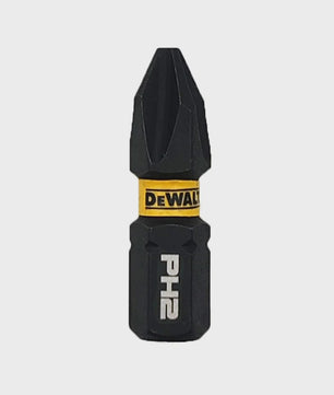 DEWALT DT70555T 25mm PH2 Impact Schroefbits Set (25 Stuks) met Magnetische Grip en Tough Case