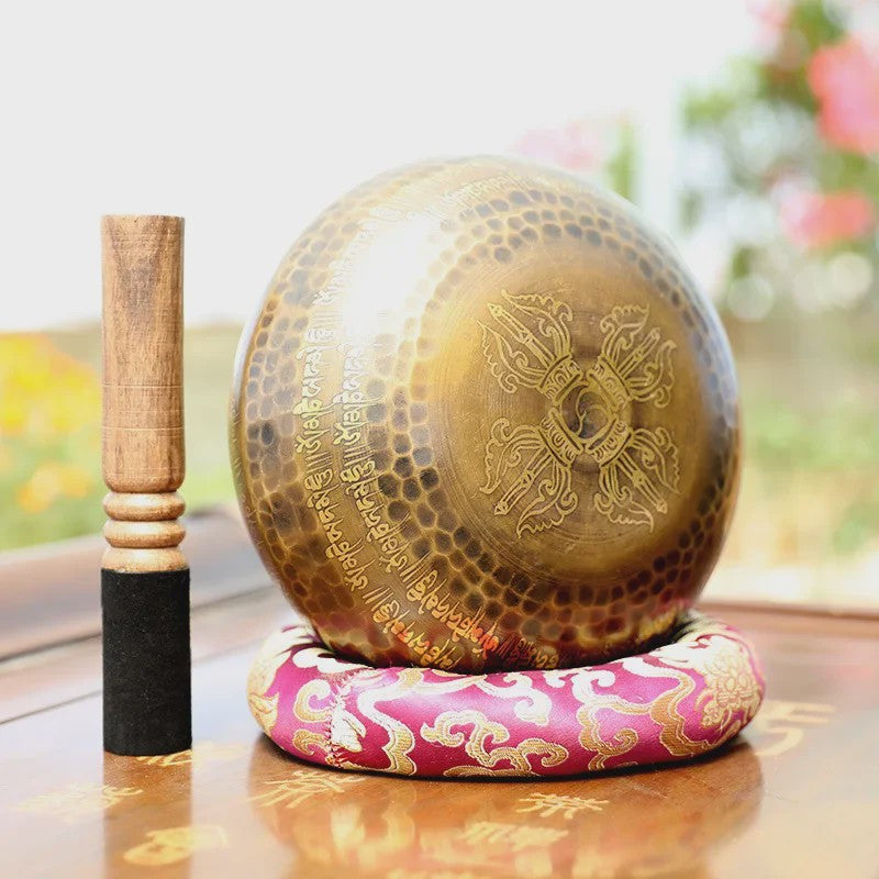 Grote Tibetaanse Klankschaal - Handgemaakt Messing voor Meditatie & Klankhealing