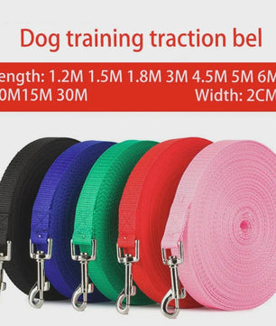 Lange Hondentrainingslijn Nylon - 1.2M tot 30M - Duurzaam & Veilig