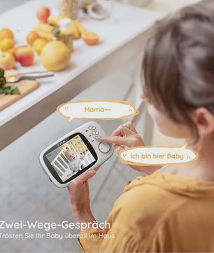 Boifun Babyfoon met Camera: 3.2" LCD, Nachtzicht, VOX & Temperatuurmeter