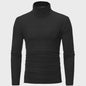 Heren Slim Fit Thermoshirt met Hoge Hals - Lange Mouwen voor Winter en Herfst