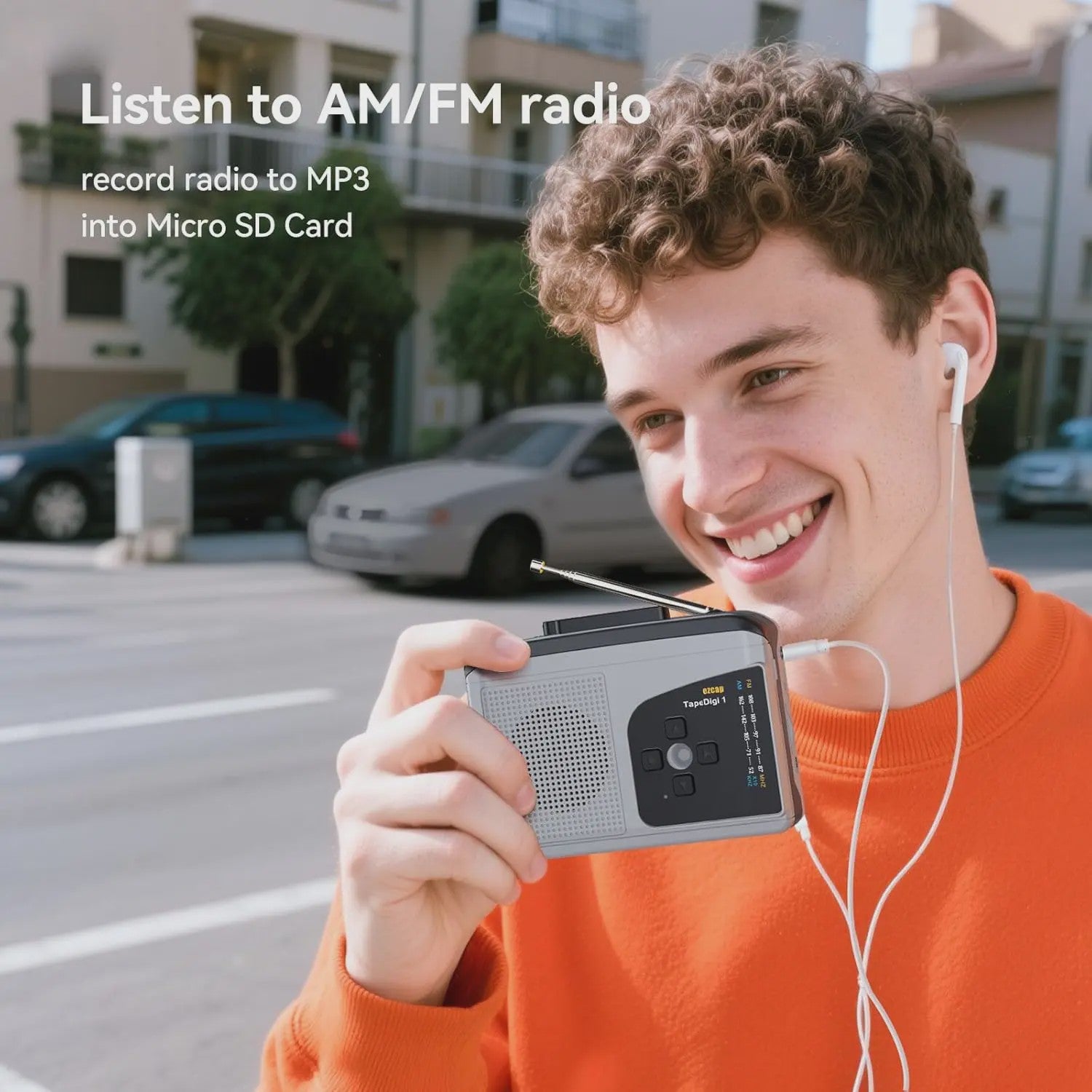 EZCAP234 Cassette naar MP3 Converter: Speel tapes af, neem radio op en luister naar AM/FM