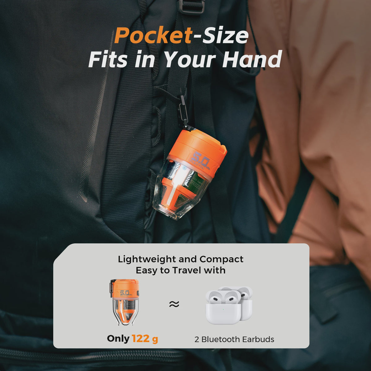 FLEXTAIL MAX PUMP 3: Draagbare Elektrische Luchtpomp met 3-standen Verlichting