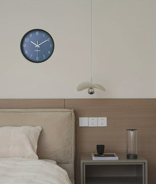 Moderne Donkerblauwe Wandklok - Stille Quartz, 20cm - Woonkamer, Keuken, Slaapkamer Decoratie