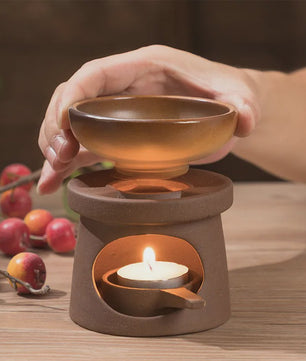 3-in-1 Stoneware Geurbrander & Wax Melt Warmer - Japanse Stijl