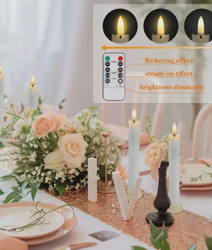 LED Flamlamp Kaarsen (6/18/24 stuks) met Afstandsbediening - Veilige Sfeerverlichting