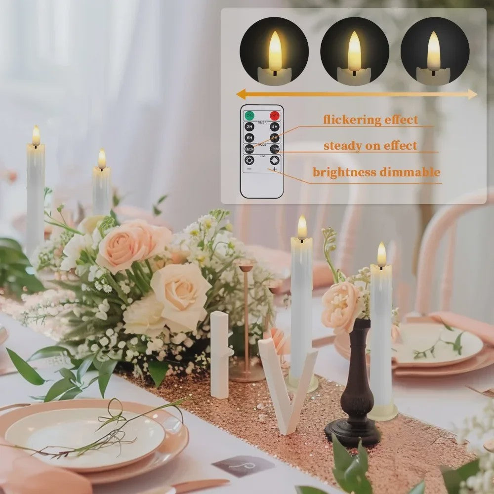 LED Flamlamp Kaarsen (6/18/24 stuks) met Afstandsbediening - Veilige Sfeerverlichting