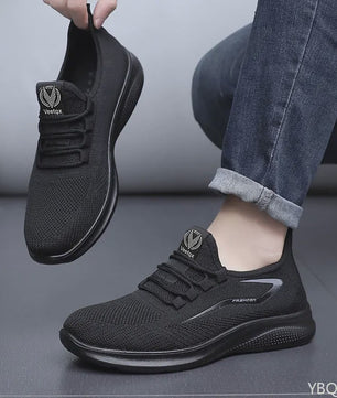 Comfortabele Heren Sneakers: Lichtgewicht Mesh Schoenen met Anti-slip Zool