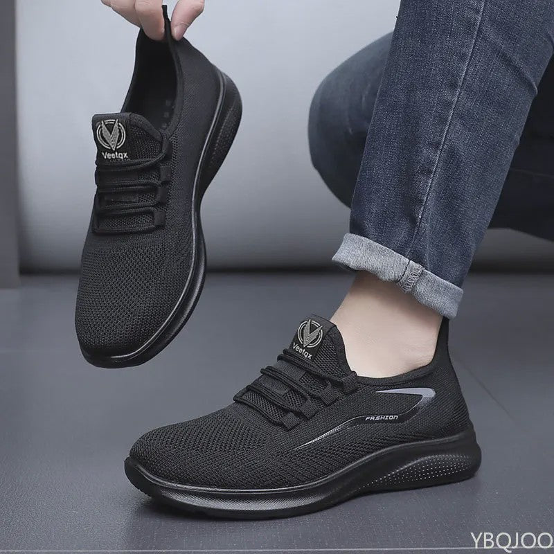 Comfortabele Heren Sneakers: Lichtgewicht Mesh Schoenen met Anti-slip Zool