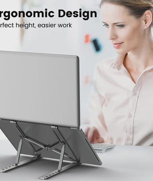 Verstelbare Aluminium Laptopstandaard - Ergonomisch & Koelend