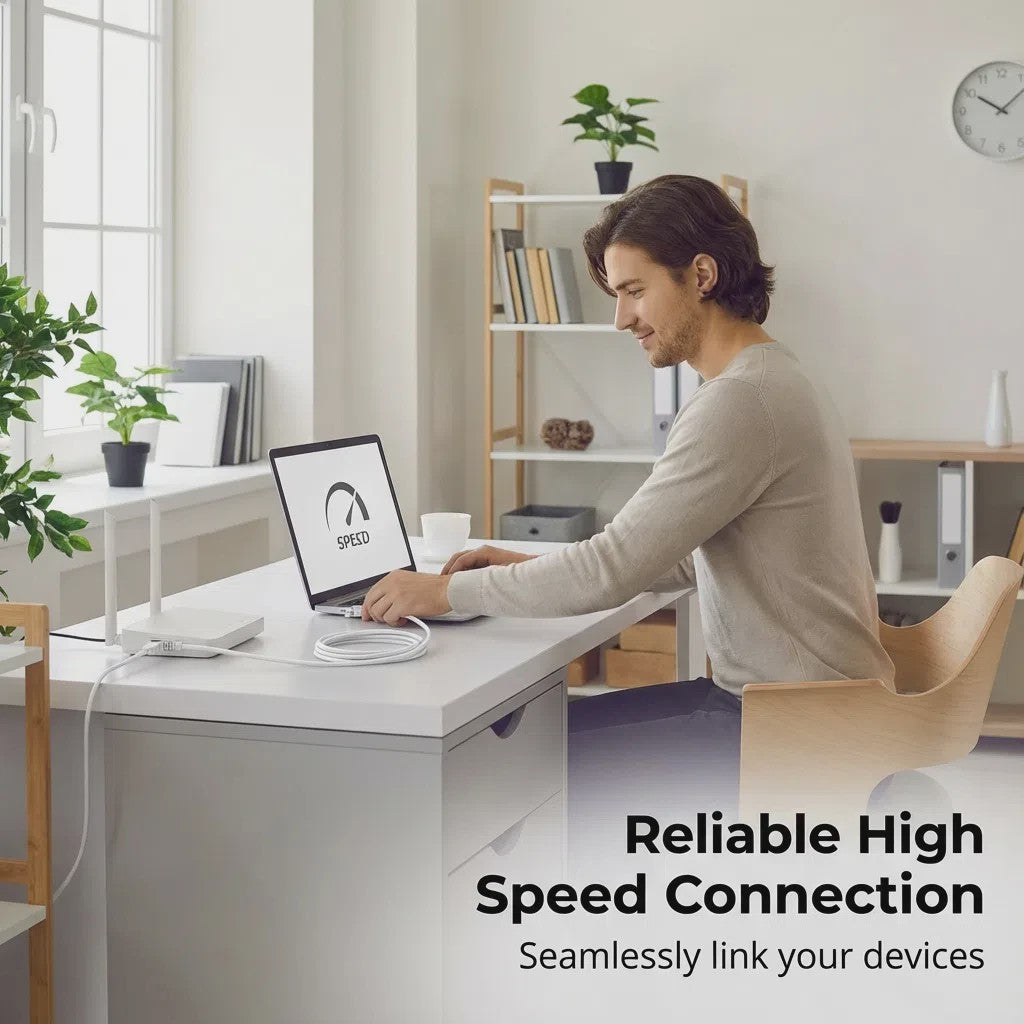 Cat6 UTP Ethernet Kabel - 1000Mbps Netwerk LAN Kabel met RJ45 Connectoren - Diverse Lengtes