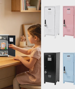 Mini Metal Lockerkastje - Kantoor & Slaapkamer Organizer met Slot