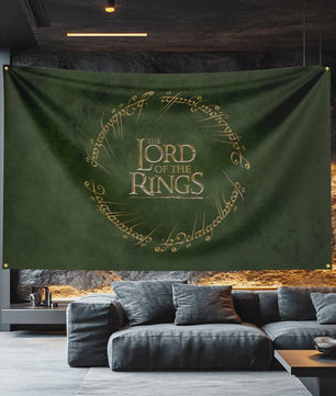 The Lord of the Rings Vlag 3x5 FT - Polyester Decoratie Banner voor Man Cave, Filmfan Cadeau