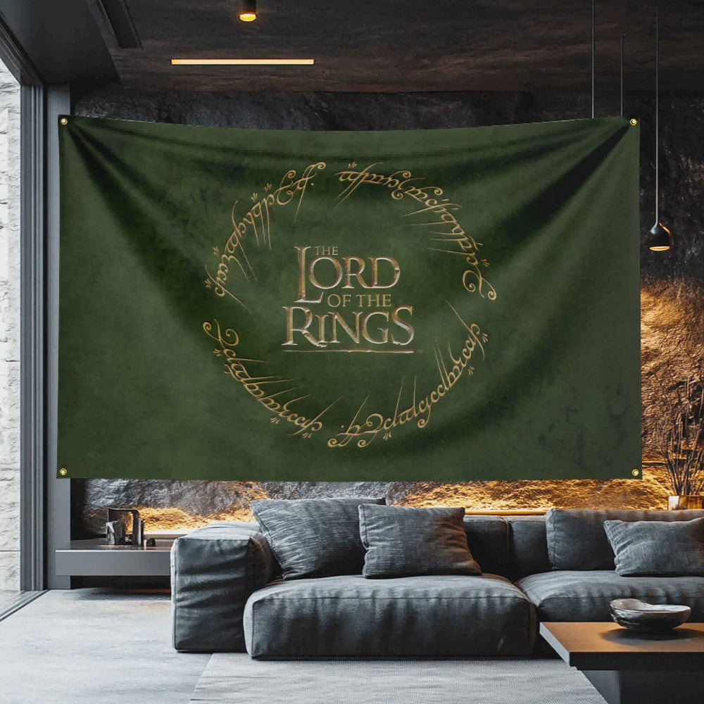 The Lord of the Rings Vlag 3x5 FT - Polyester Decoratie Banner voor Man Cave, Filmfan Cadeau