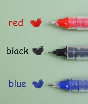 Set van 1-20x Gel Pen Zwart/Blauw/Rood - 0.5mm Naaldpunt voor Studenten & Kantoor