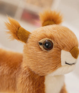 Schattige Zittende Eekhoorn Pluche Knuffel - Perfect Cadeau voor Kinderen