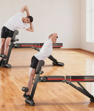 Verstelbare Trainingsbank voor Krachttraining - Multifunctioneel & Draagbaar Fitnessapparaat