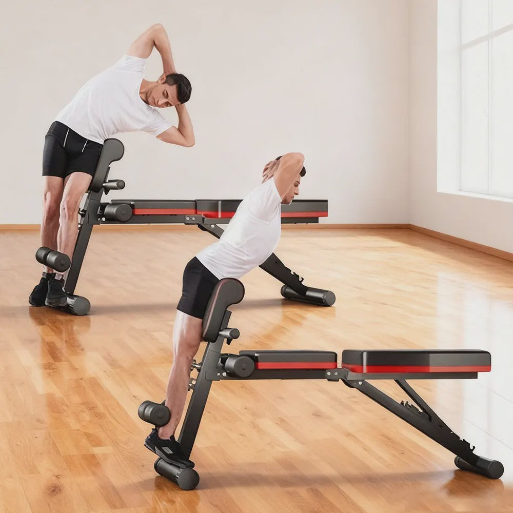Verstelbare Trainingsbank voor Krachttraining - Multifunctioneel & Draagbaar Fitnessapparaat
