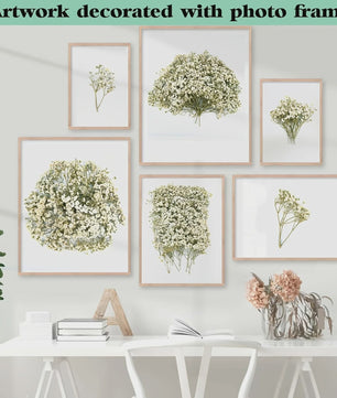 110 Stuks Gedroogde Baby's Breath (Gypsophila) - Boho Decoratie & Knutselmateriaal