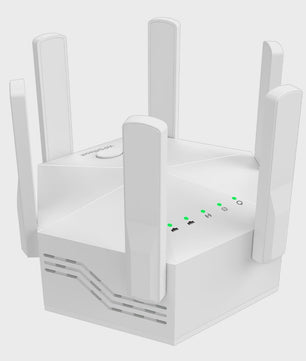 1200Mbps WiFi Repeater met 6 Antennes: Krachtige Signaalversterker voor Snel Internet