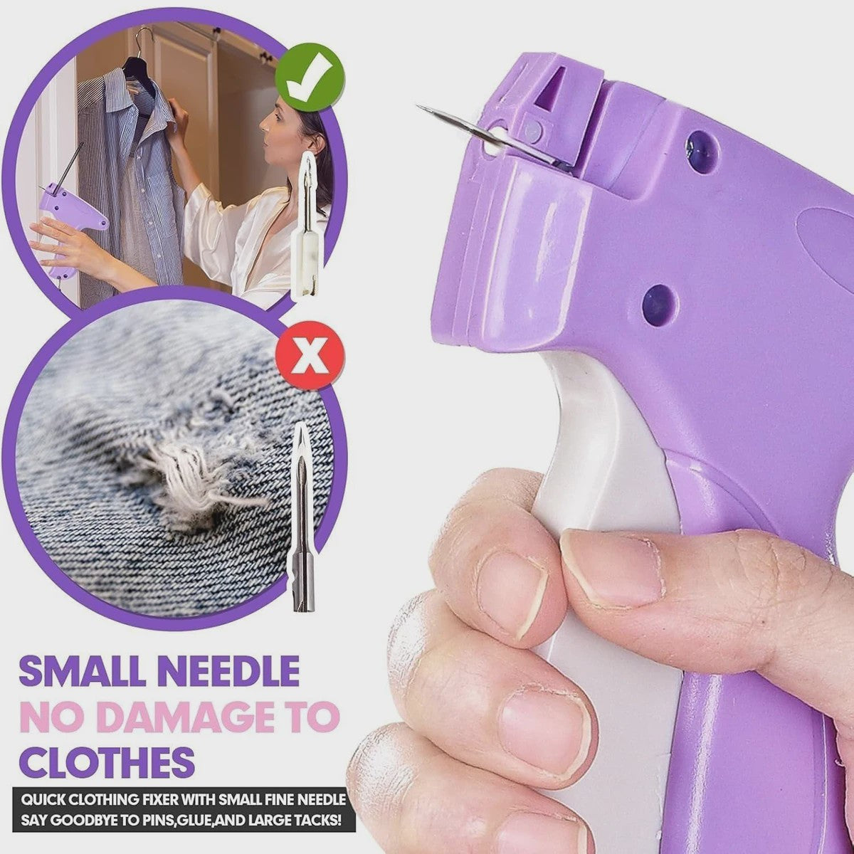 Mini Kleding Tagging Gun - Snelle Kleding Fixer met Fijne Naald