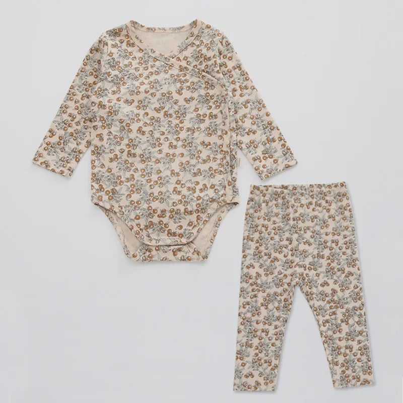 Babykleding Set: Romper met Lange Mouw & Broekje - Herfst/Winter Collectie