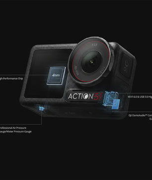 DJI Osmo Action 5 Pro Action Camera - 4K 120FPS, 40MP, Dual Screen, HorizonSteady