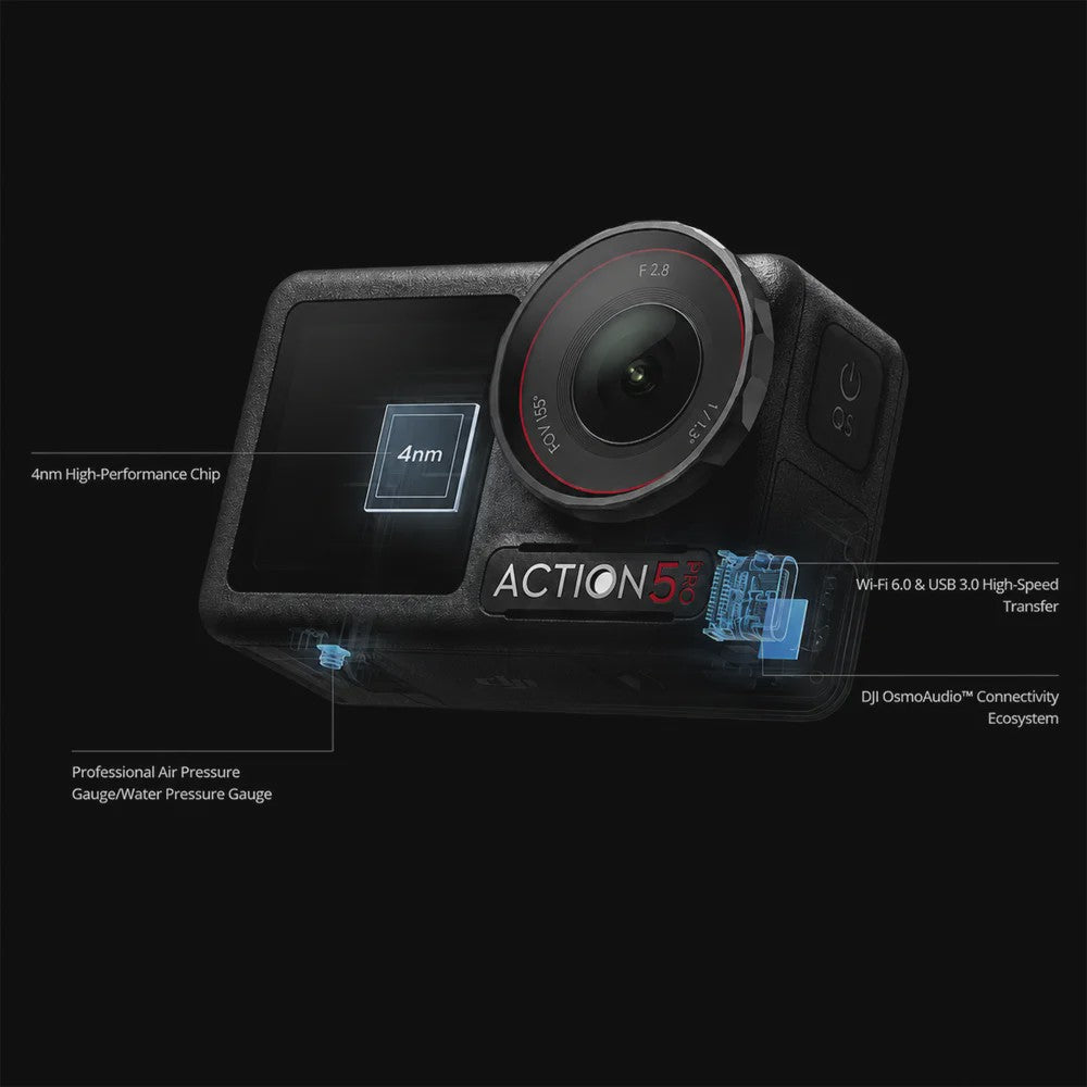 DJI Osmo Action 5 Pro Action Camera - 4K 120FPS, 40MP, Dual Screen, HorizonSteady