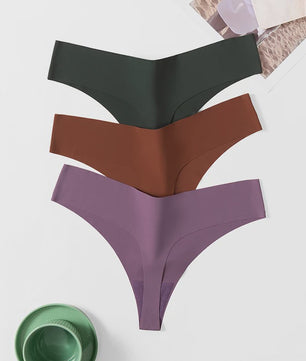 Set van 10 Naadloze Dames Strings - Comfortabele en Ademende Lingerie