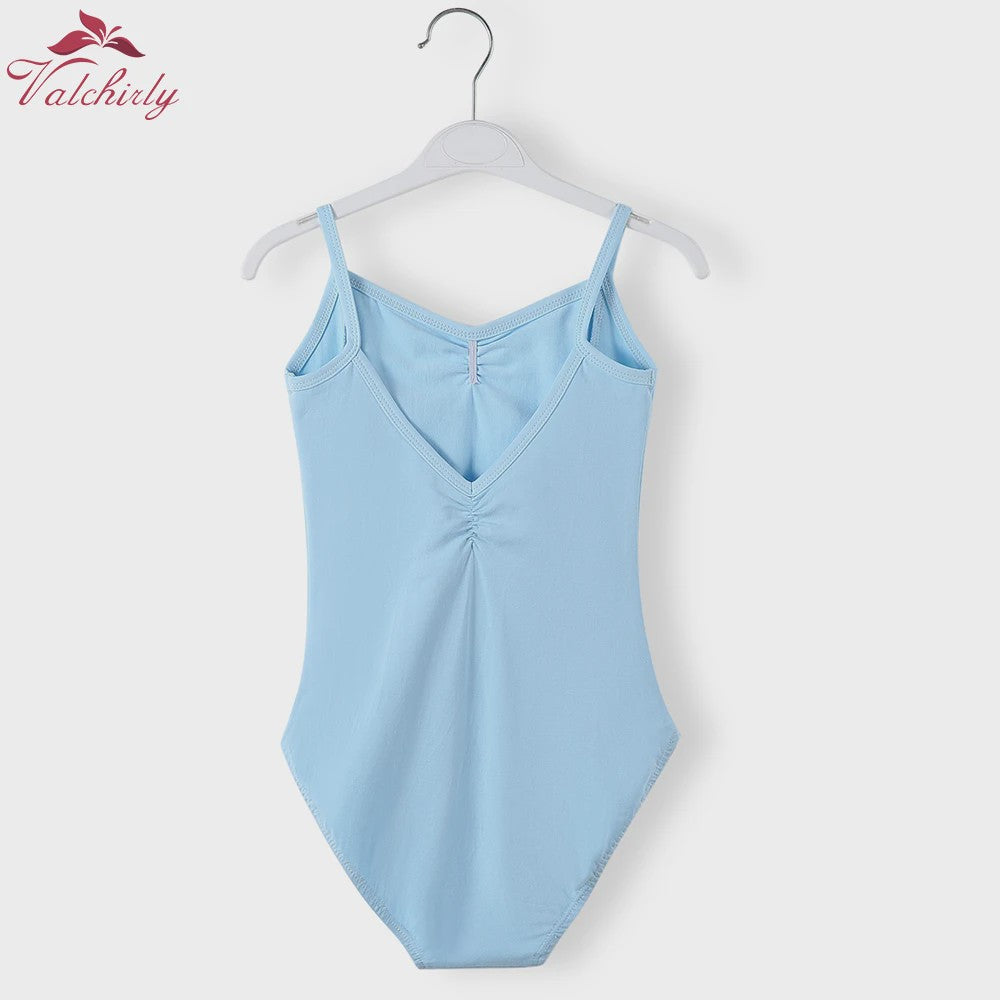 Meisjes Ballet Leotard met Bandjes - Katoen - Dans & Gymnastiek