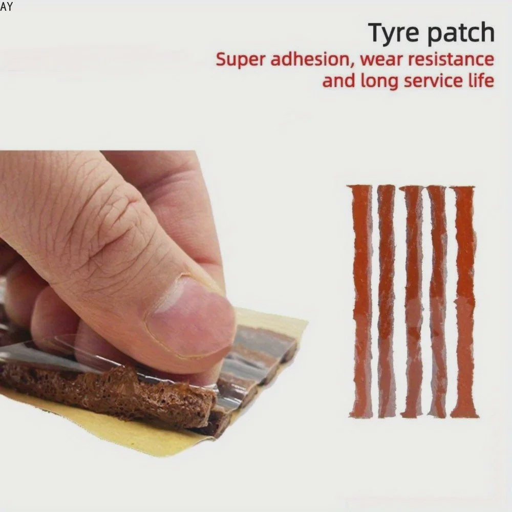 Noodbandreparatieset - Heavy-Duty Lijm & Rubberstrips voor Auto, Truck, Camper