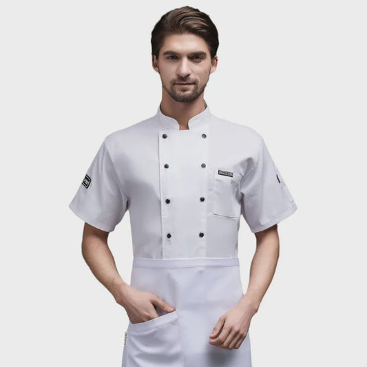 Ademende Mesh Kokskleding voor Heren & Dames - Zomer Keuken Uniform Koksbuis