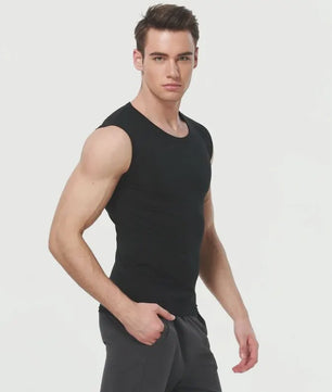 Heren Mouwloze Tanktop van Katoen - Slim Fit, Ademend en Comfortabel