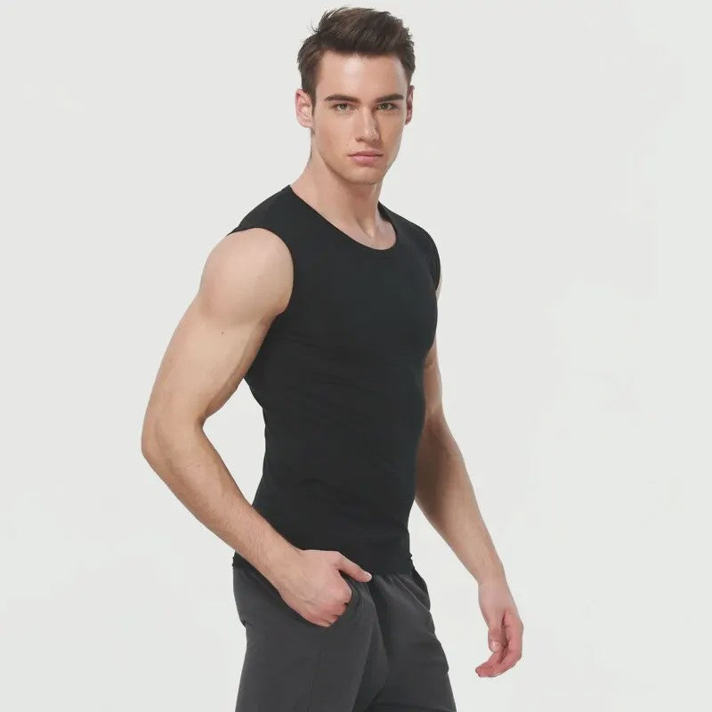 Heren Mouwloze Tanktop van Katoen - Slim Fit, Ademend en Comfortabel