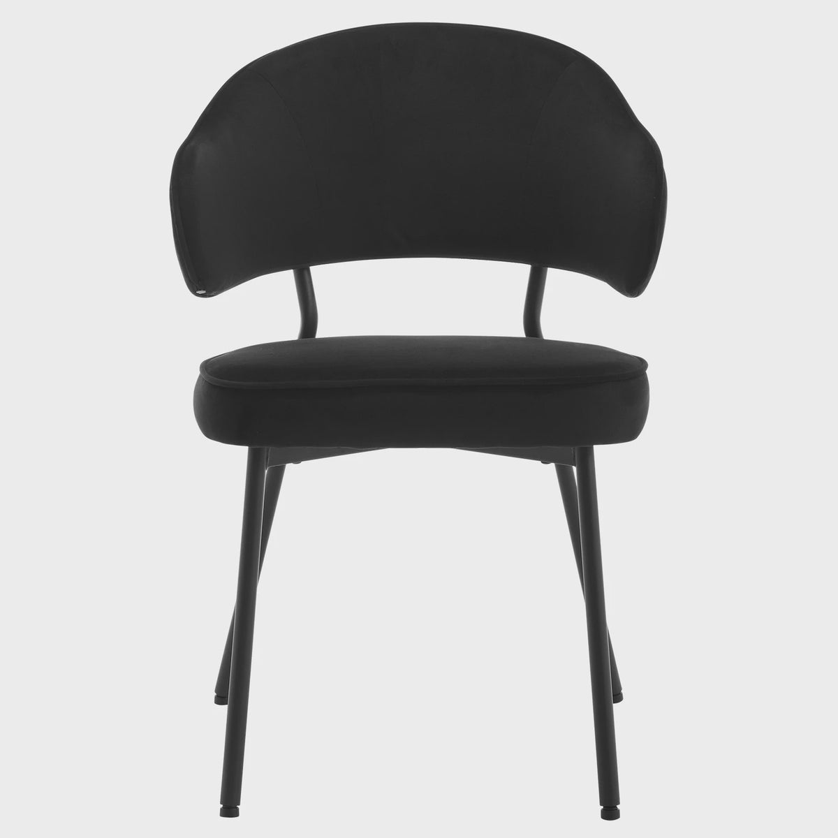 Set van 2 gestoffeerde eetkamerstoelen met armleuningen en rugleuning - Comfortabele lounge stoel voor keuken of woonkamer