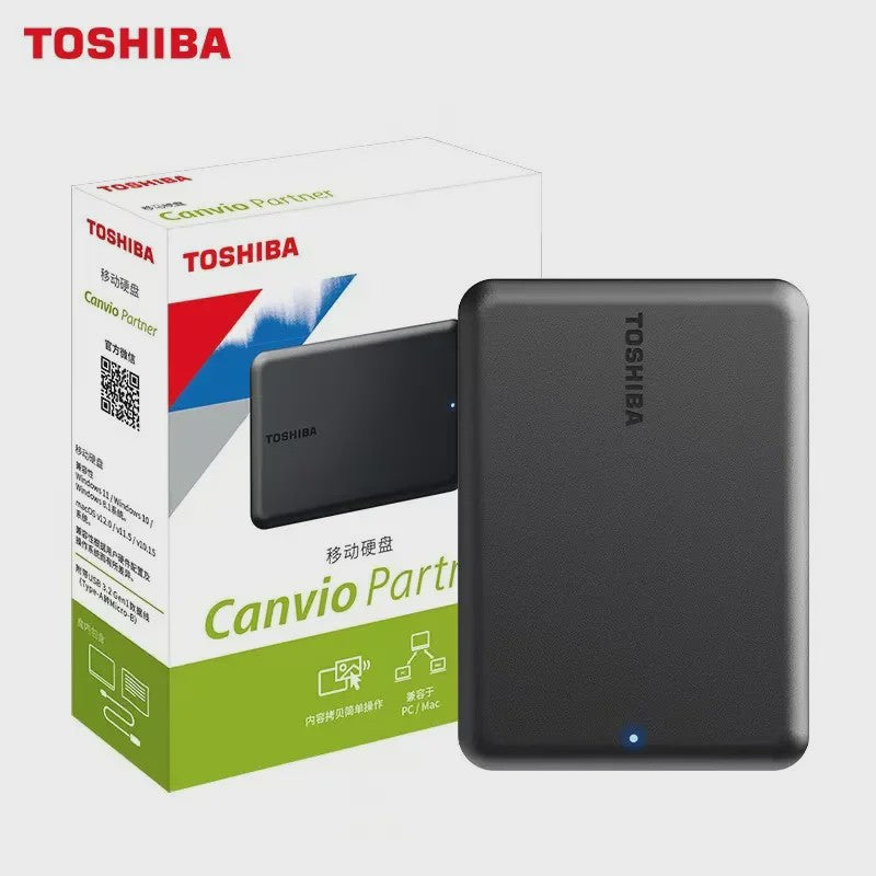 Toshiba A5 Externe Harde Schijf - Compact, Snel USB 3.2 Gen1, Mac Compatibel (500GB-4TB)
