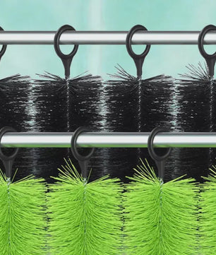 70x Aquarium Filter Borstels (30/40/50cm) - Groen/Zwart - Geluidsreducerend