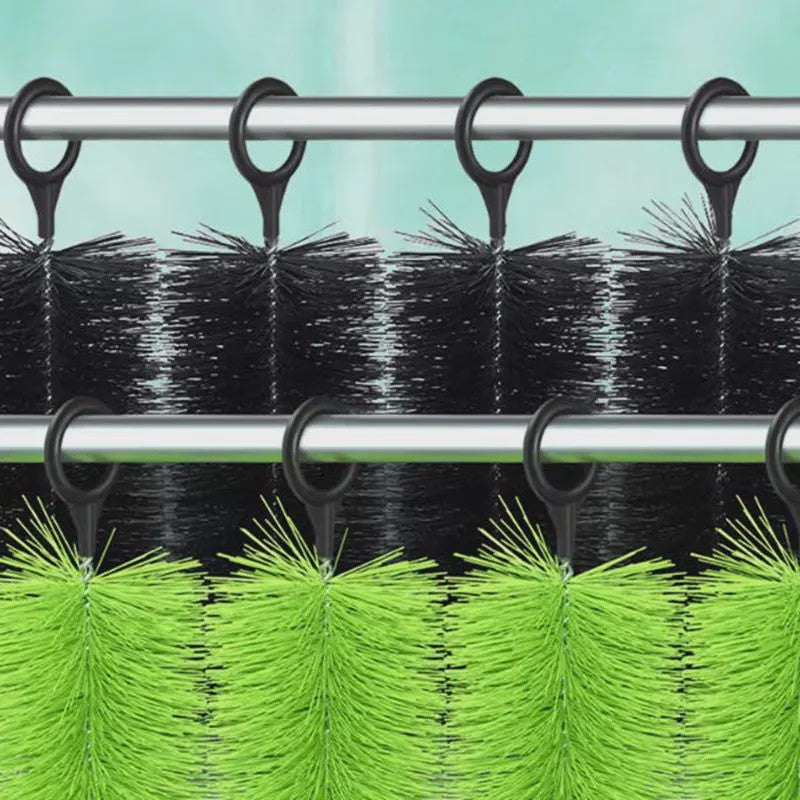 70x Aquarium Filter Borstels (30/40/50cm) - Groen/Zwart - Geluidsreducerend