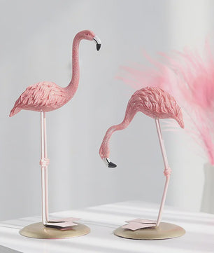 Roze Flamingo Ornament - Stijlvolle Hars Decoratie voor Huis, Kantoor & Cadeau