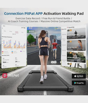 Superun 2-in-1 Loopband met 2.2PK Motor: Compacte Onder Desk Treadmill voor Thuis
